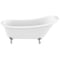 Anzzi Diamante 67.32 in Slipper-Style Acrylic Claw Foot Tub in White FT-CF131FAFT-CH - alternate 4